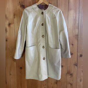 Incredible Vintage 1960’s Genuine Leather Coat New England Sportswear Company